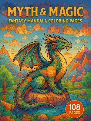 Myth & Magic – 108 Fantasy Mandala Coloring Pages